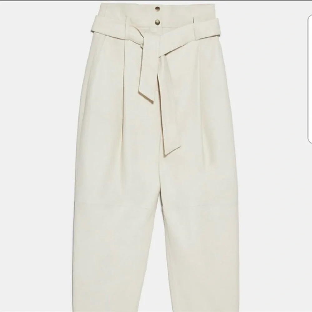 NWT - Zara lamb skin Leather Pants. - Picture 2 of 10